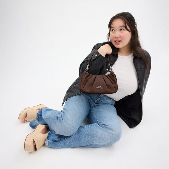 NWT Coach Outlet Teri Shoulder Bag  Ruching - Picture 5 of 6